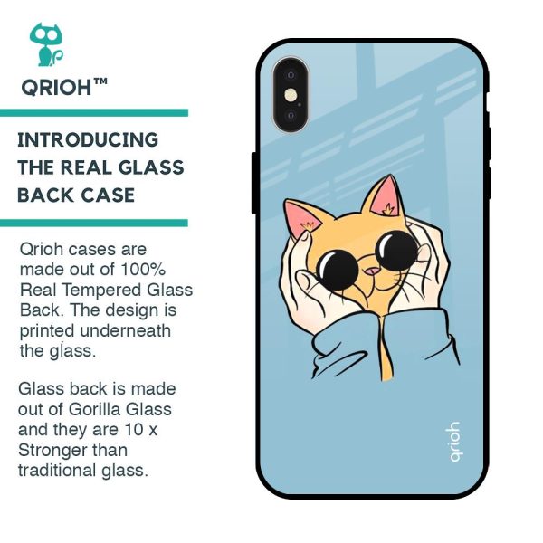 Adorable Cute Kitty Glass Case For iPhone X For Sale