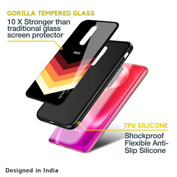 Abstract Arrow Pattern Glass Case For Poco X3 For Sale