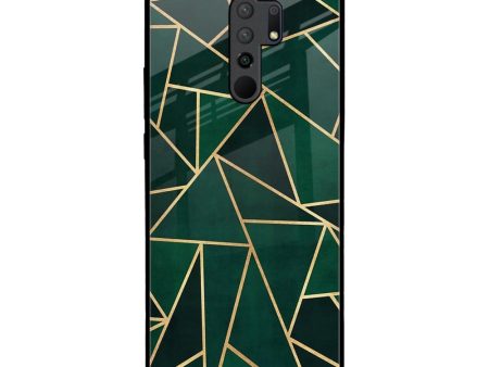 Abstract Green Glass Case For Poco M2 For Discount