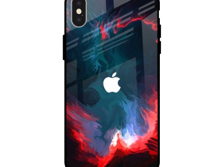 Brush Art Glass Case For iPhone X on Sale