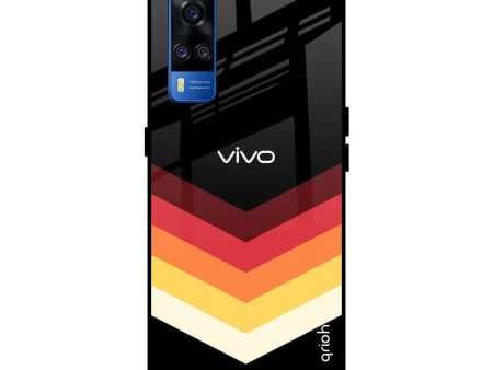 Abstract Arrow Pattern Glass Case For Vivo Y51 2020 Supply