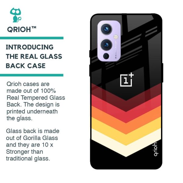 Abstract Arrow Pattern Glass Case For OnePlus 9 For Discount