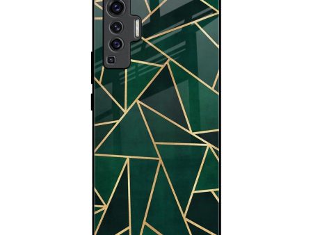 Abstract Green Glass Case For Vivo X50 Hot on Sale