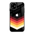 Abstract Arrow Pattern Glass Case For iPhone 11 on Sale