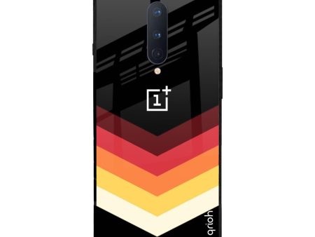 Abstract Arrow Pattern Glass Case For OnePlus 8 on Sale