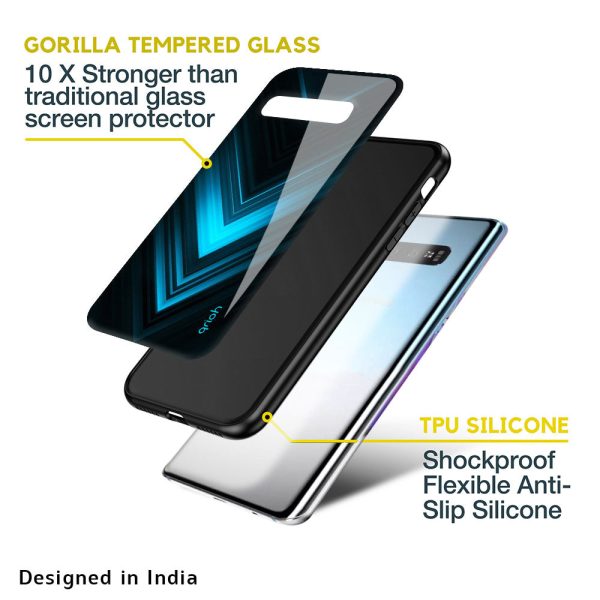 Vertical Blue Arrow Glass Case For Samsung Galaxy S10 Plus Online