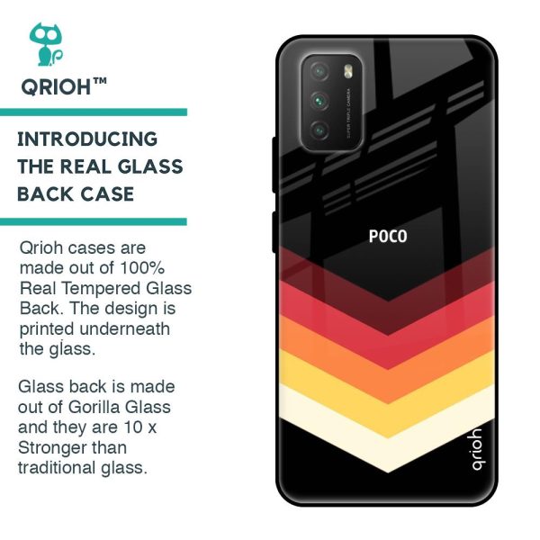 Abstract Arrow Pattern Glass Case For Poco M3 Online Hot Sale