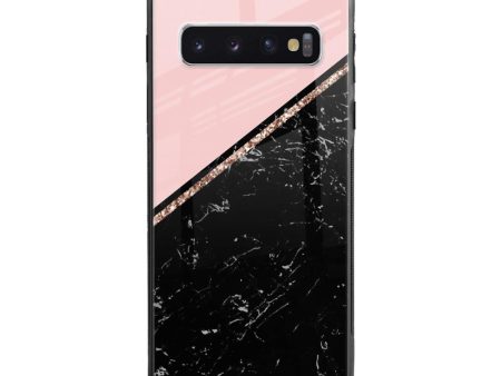 Marble Texture Pink Glass Case For Samsung Galaxy S10 Online Sale