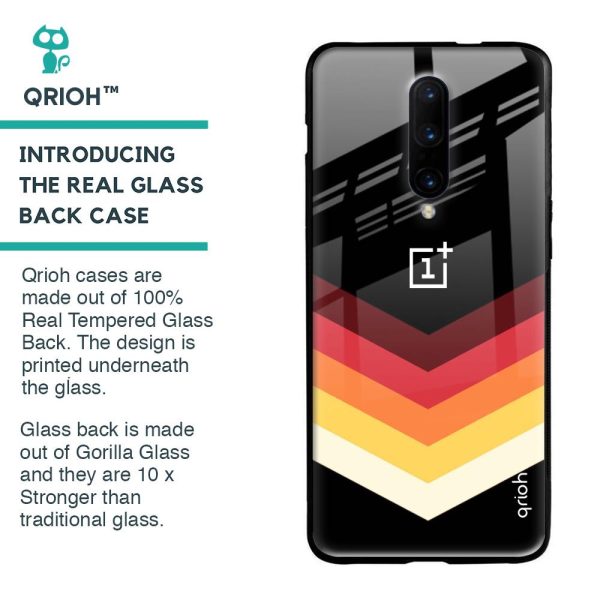 Abstract Arrow Pattern Glass Case For OnePlus 7 Pro For Cheap