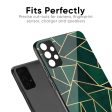 Abstract Green Glass Case For Poco X3 on Sale