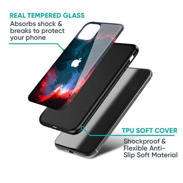 Brush Art Glass Case For iPhone X on Sale