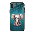 Adorable Baby Elephant Glass Case For iPhone X Online now