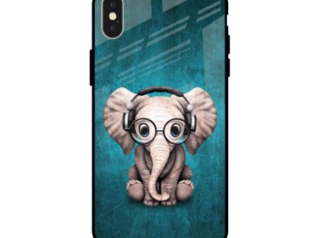 Adorable Baby Elephant Glass Case For iPhone X Online now