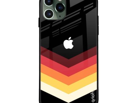 Abstract Arrow Pattern Glass Case For iPhone 11 Pro Hot on Sale