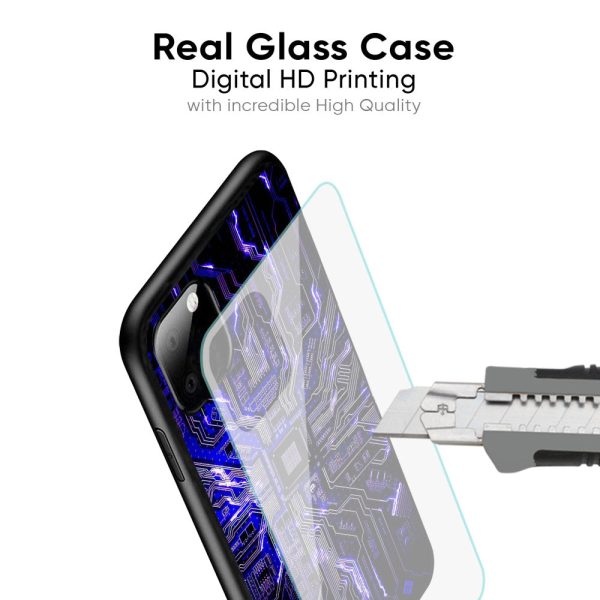 Techno Color Pattern Glass Case For Poco M2 Online now