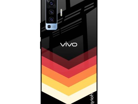 Abstract Arrow Pattern Glass Case For Vivo X50 on Sale