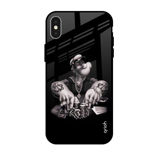 Gambling Problem Glass Case For iPhone X For Sale