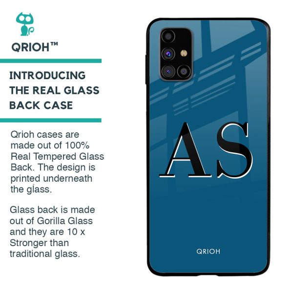 Stylish Blue Custom Glass Case Sale