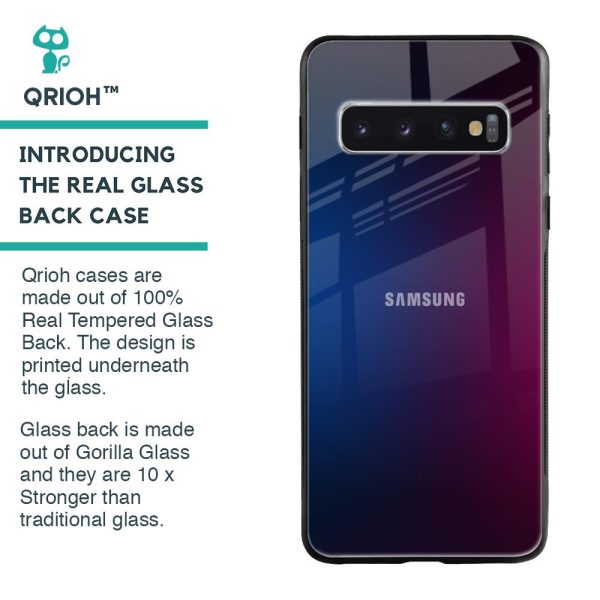 Mix Gradient Shade Glass Case For Samsung Galaxy S10 Plus on Sale