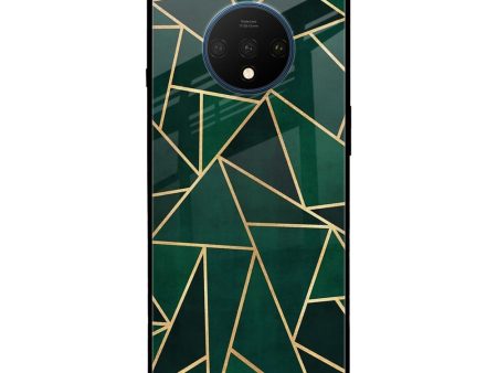 Abstract Green Glass Case For OnePlus 7T For Discount