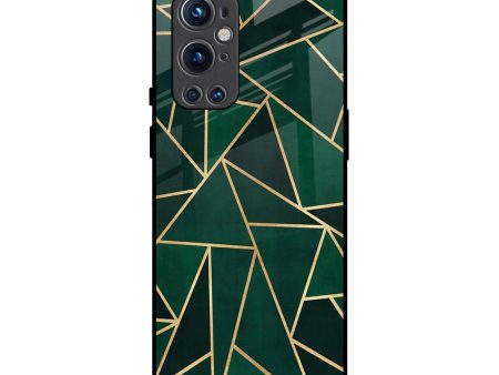 Abstract Green Glass Case For OnePlus 9 Pro on Sale