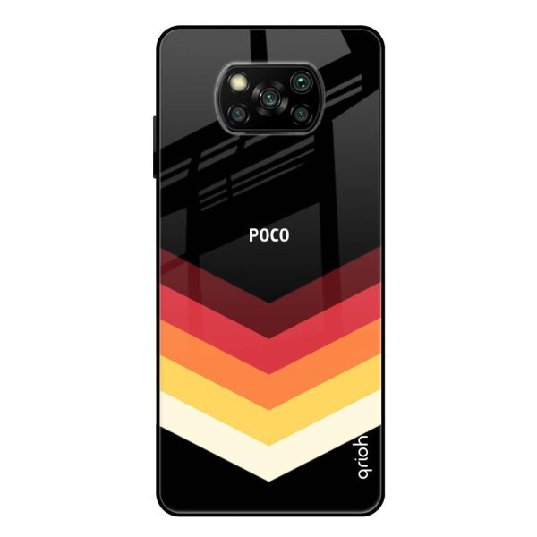 Abstract Arrow Pattern Glass Case For Poco X3 For Sale