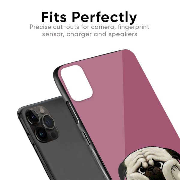 Funny Pug Face Glass Case For iPhone X Cheap