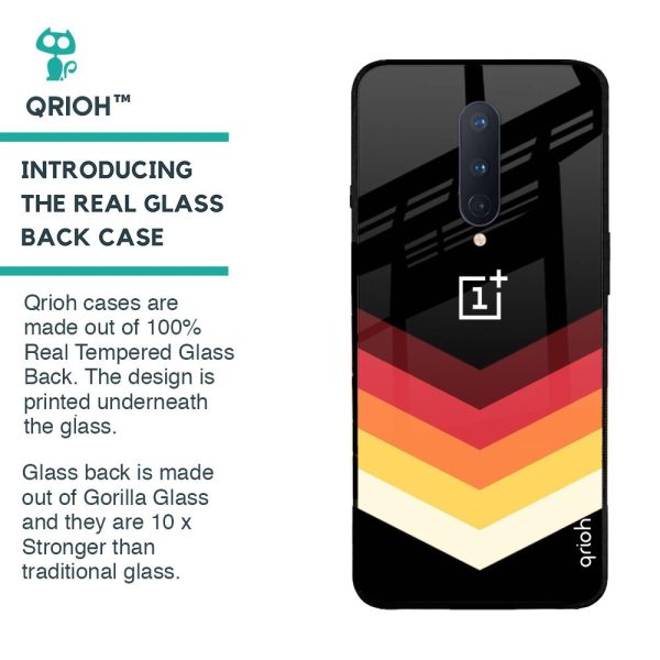 Abstract Arrow Pattern Glass Case For OnePlus 8 on Sale