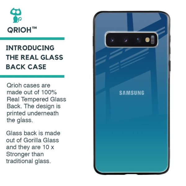 Celestial Blue Glass Case For Samsung Galaxy S10 Plus Online now