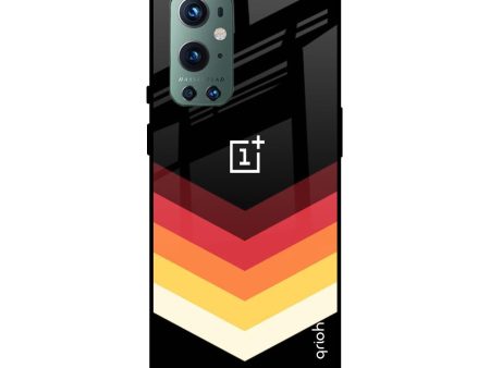 Abstract Arrow Pattern Glass Case For OnePlus 9 Pro For Sale