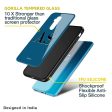 Stylish Blue Custom Glass Case Sale