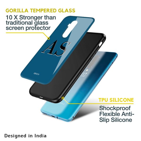 Stylish Blue Custom Glass Case Sale