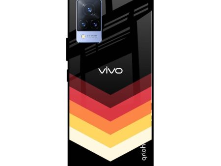 Abstract Arrow Pattern Glass Case For Vivo V21 Online Sale