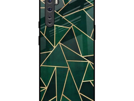 Abstract Green Glass Case For OnePlus Nord For Cheap