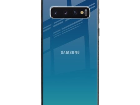 Celestial Blue Glass Case For Samsung Galaxy S10 Plus Online now