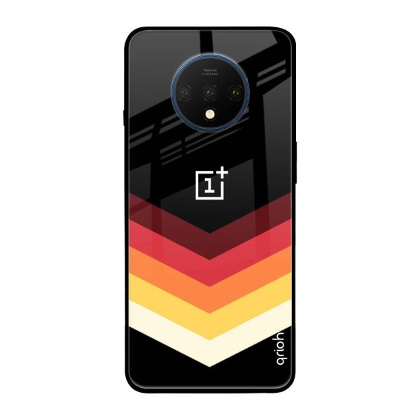 Abstract Arrow Pattern Glass Case For OnePlus 7T For Cheap