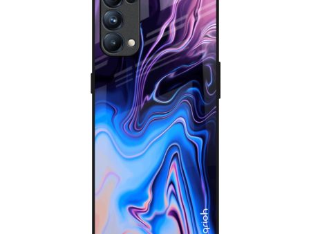 Psychic Texture Glass Case for Oppo Reno5 Pro Online Sale