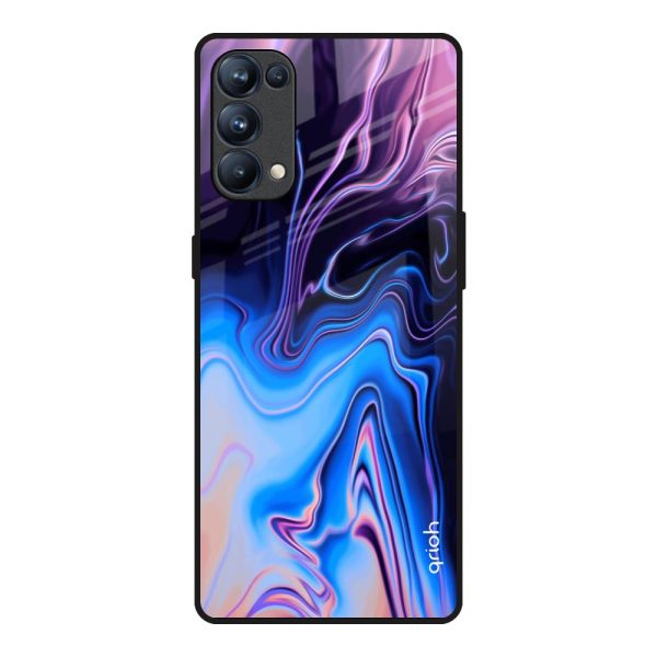 Psychic Texture Glass Case for Oppo Reno5 Pro Online Sale