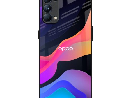 Colorful Fluid Glass Case for Oppo Reno5 Pro Online Hot Sale