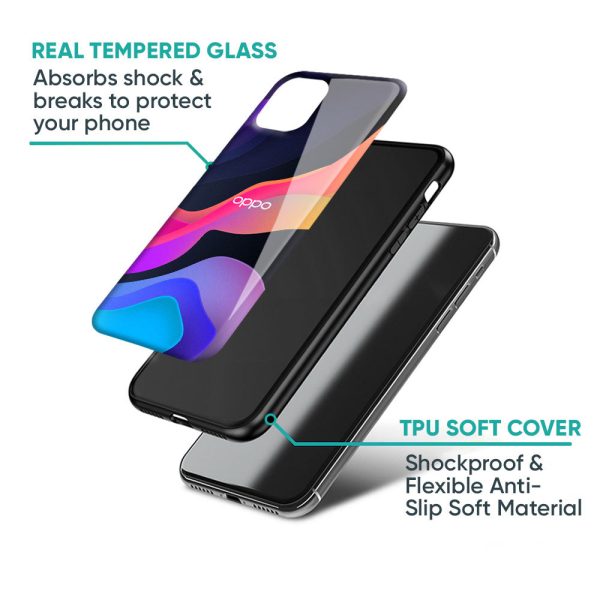 Colorful Fluid Glass Case for Oppo Reno5 Pro Online Hot Sale