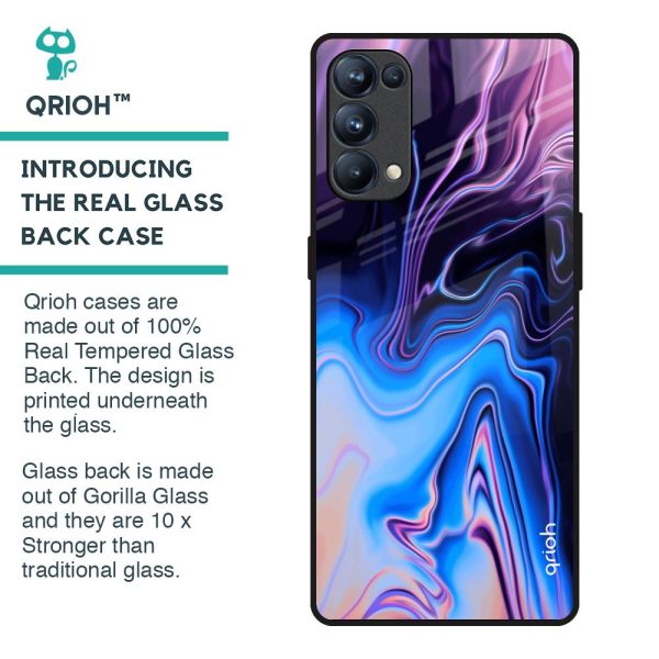 Psychic Texture Glass Case for Oppo Reno5 Pro Online Sale