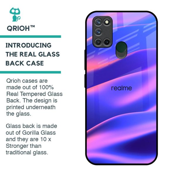 Colorful Dunes Glass Case for Realme 7i Online Sale