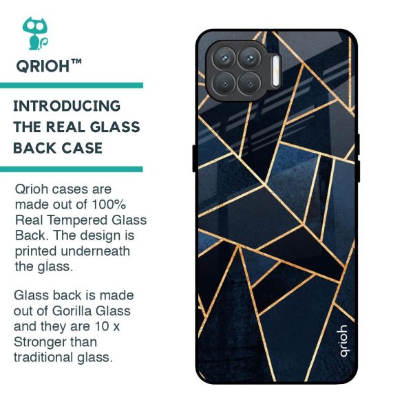 Abstract Tiles Glass Case for Oppo F17 Pro Fashion