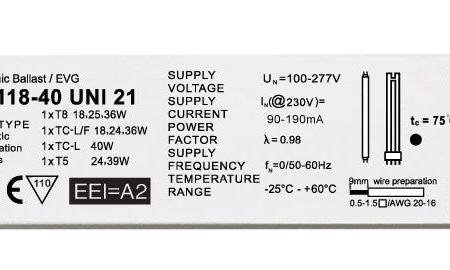 HEP HFL11840ME - Linear Multiwatt Ballast 1x18-40w for T5 TCL T8 120-277v AC For Discount