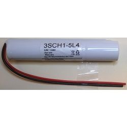 3SCH1-5L4  3.6V 1600MAH  SUB C Emergency Battery Ni-CD Supply