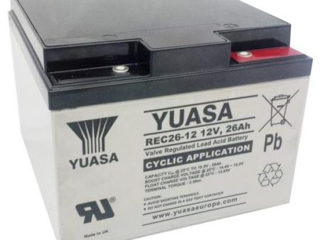 Yuasa REC26-12 Cyclic Battery 12v 26Ah (replaces NPC24-12) For Discount