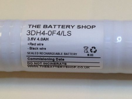 TBS 3DH4-0F4 LS 3.6v 4.0Ah Ni-Cd Emergency Battery Pack (B644, B167 34, B576, B776) on Sale