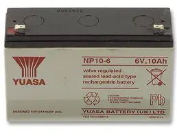 YUASA NP10-6 - BATTERY, LEAD-ACID 6V 10AH Online Hot Sale