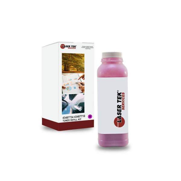 Toner Refill Kit for Okidata C8600 Magenta With Chip | Laser Tek Services Sale