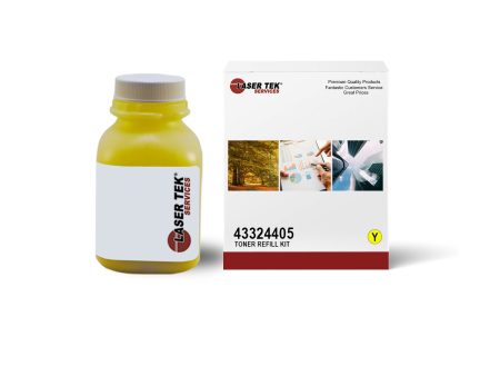 Toner Refill Kit for Okidata 43381905 Yellow With Chip | Laser Tek Services For Cheap